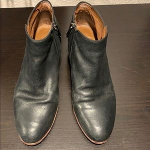 sam edelman black leather booties